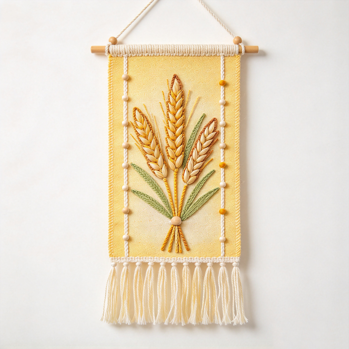 Golden Wheat Tassel Tapestry