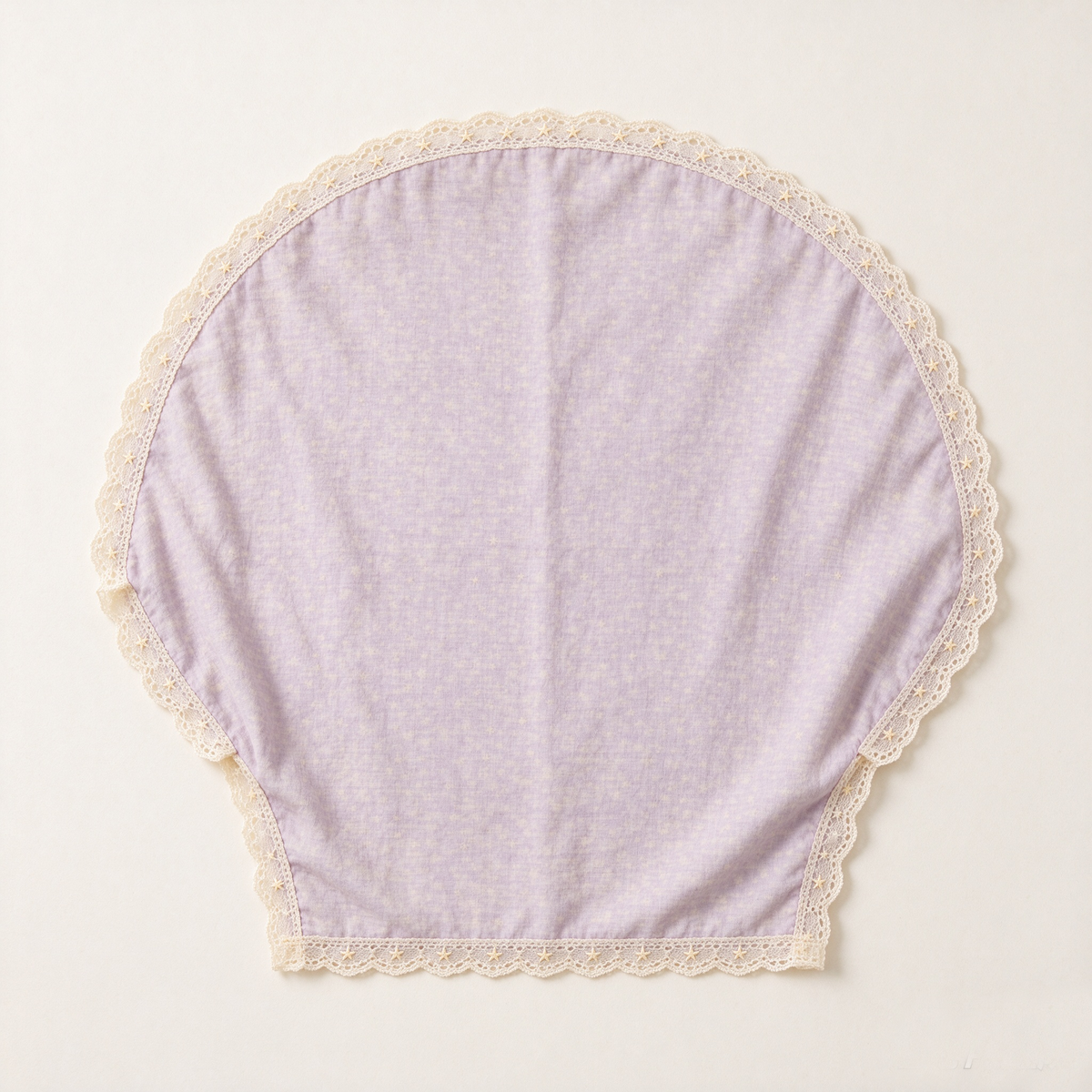 Lavender Star Lace Half Round Sofa Towel